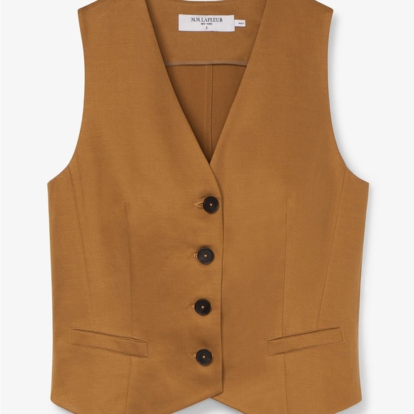 MM Lafleur Roo Vest Brown Button-Up - Picture 3 of 9